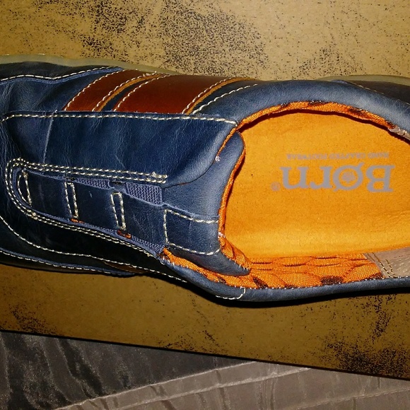 Born Dark Blue Maros Shoes Size 8.5 - Picture 3 of 3